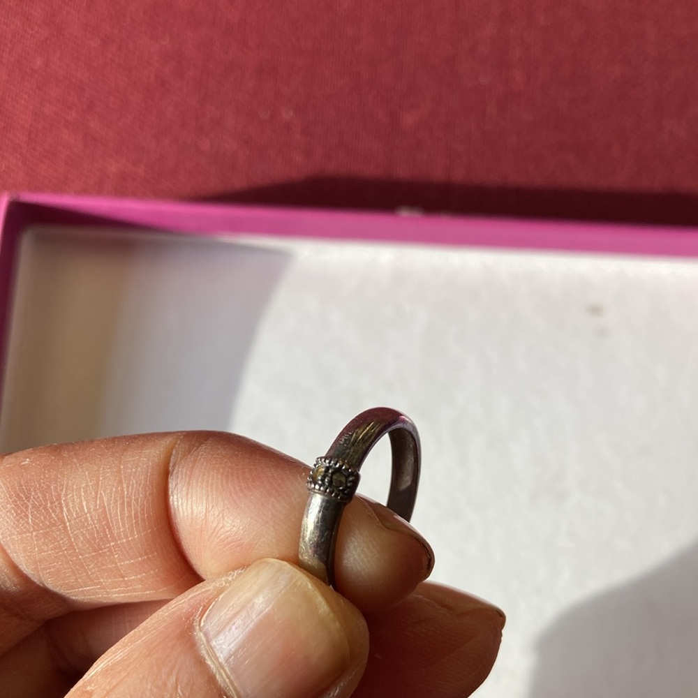 Marcasite Silver Ring - image 2